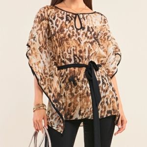 Leopard print top